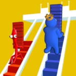 rainbow monster bridge race android application logo